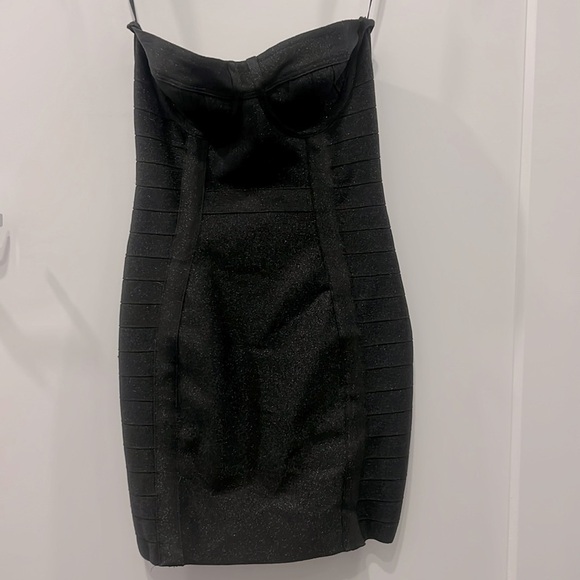 Windsor/LBD/ Little Black Dress/ Bando Pattern/ hoco/ New / S / sparkly - Picture 1 of 8